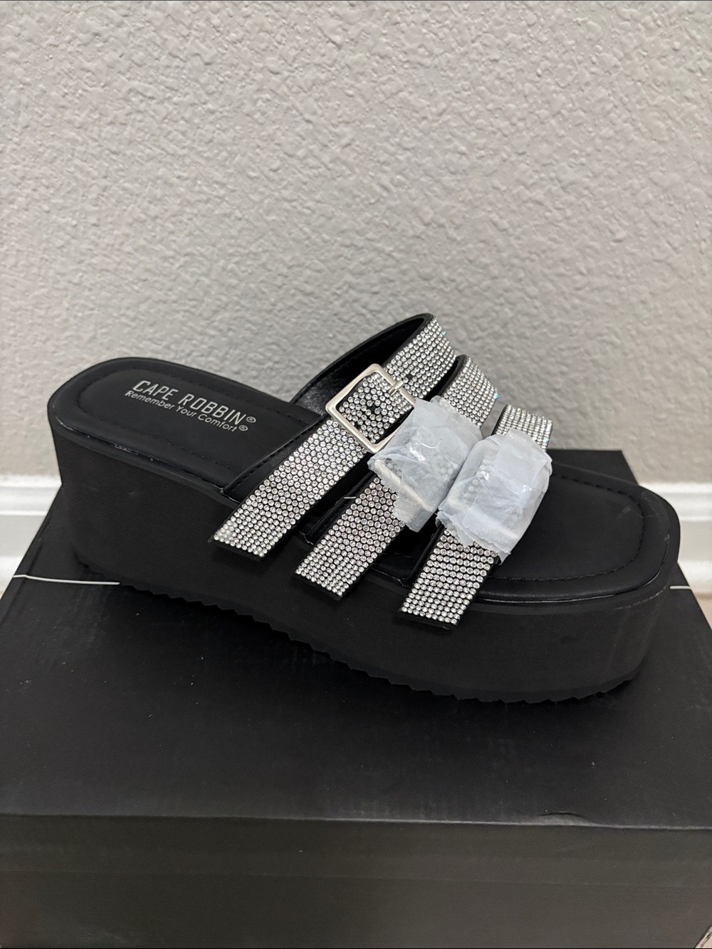 Platform Slide Sandals